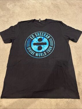 Ed Sheeran Divide World Tour Black Graphic Tee